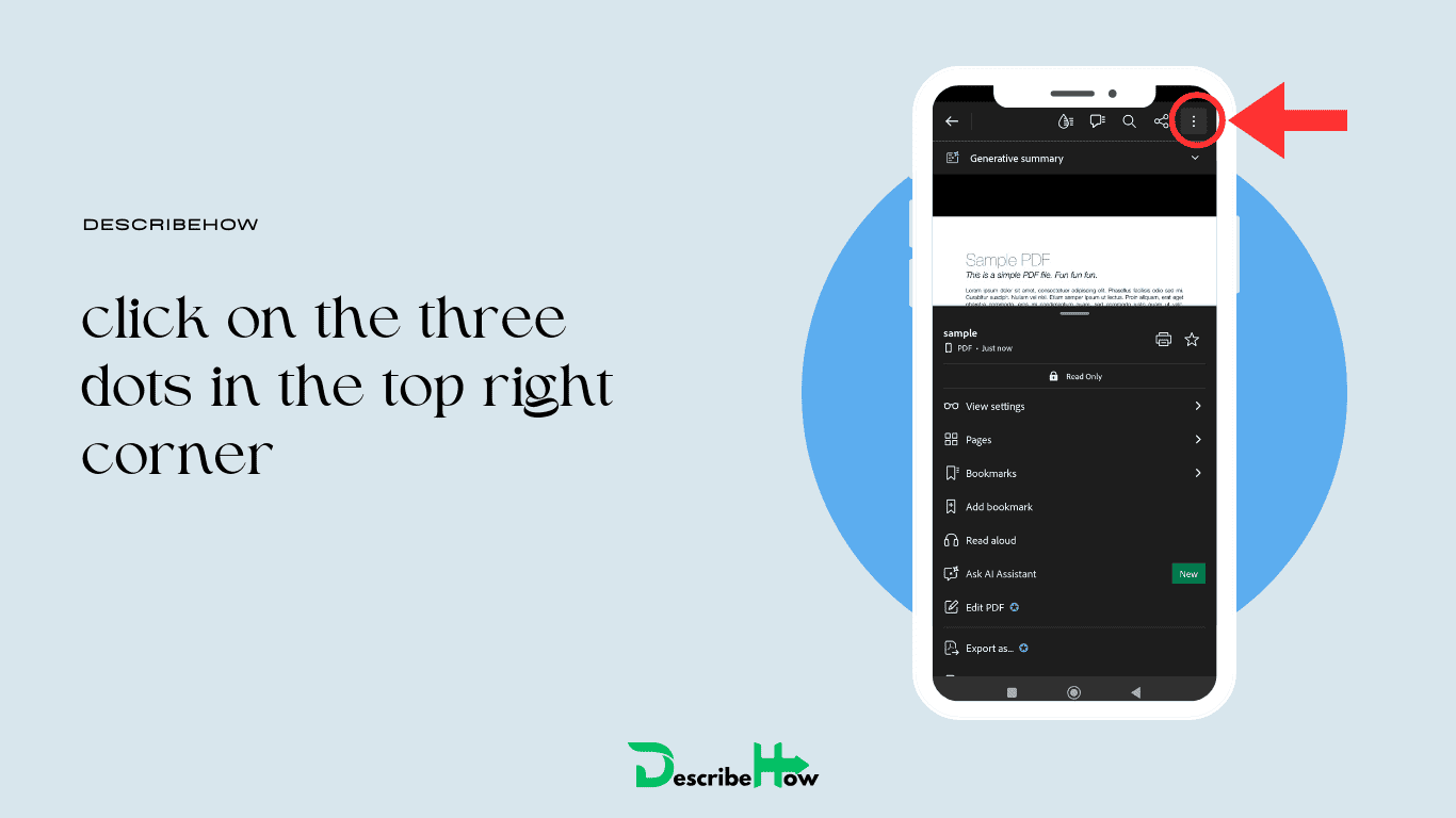 Click on three dots - how to remove password from pdf